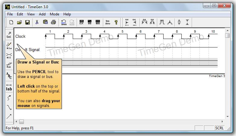 timing diagram waveform